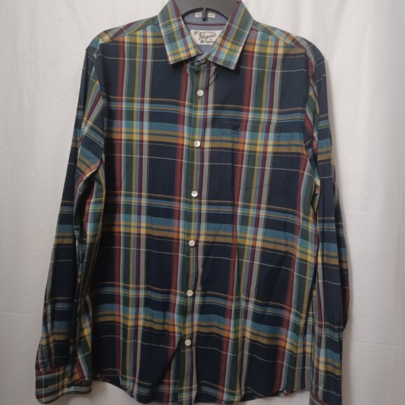 ORIGINAL PENGUIN HERITAGE SLIM FIT LONG SLEEVE PLAID BUTTON UP SHIRT - Picture 10 of 10